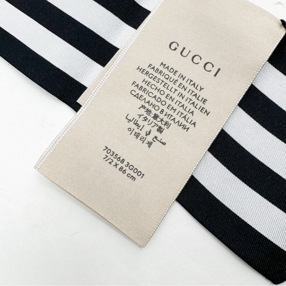 Gucci X Adidas Striped Silk Neck Bow 🔥🔥👀👀 - Picture 9 of 12